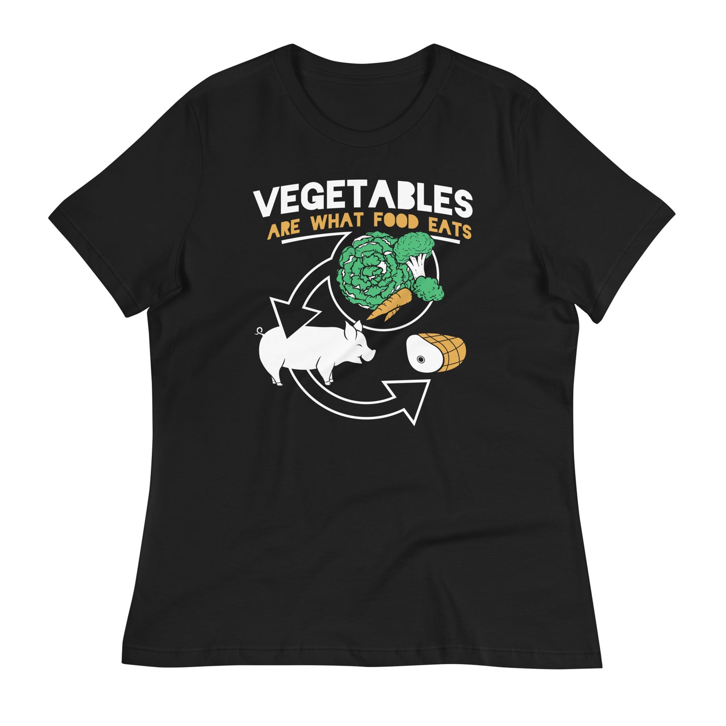 Vegetables Are What Food Eats Women's Signature Tee