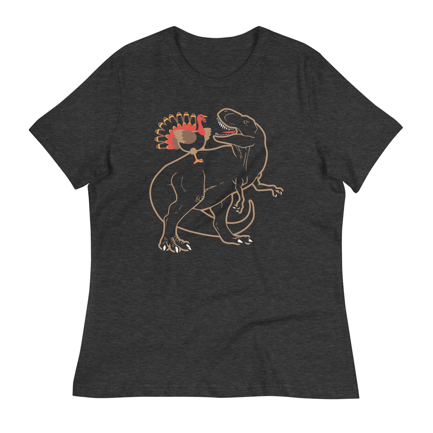 Turkey Riding T-Rex Women's Signature Tee