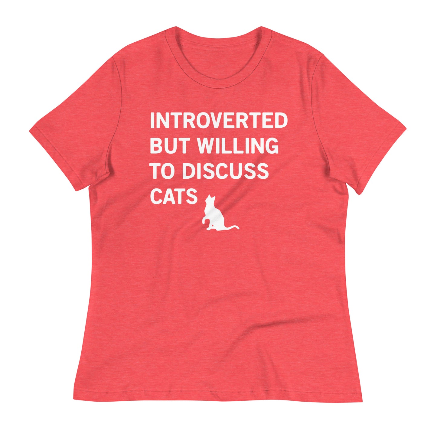 Introverted But Willing To Discuss Cats Women's Signature Tee