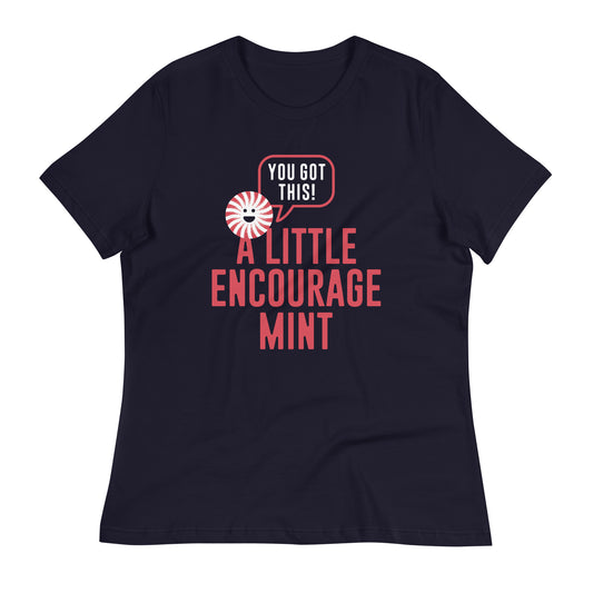 A Little Encourage Mint Women's Signature Tee