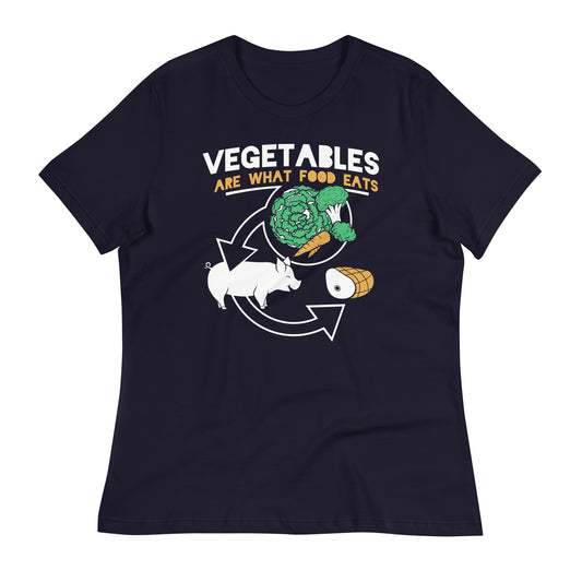 Vegetables Are What Food Eats Women's Signature Tee