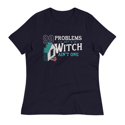 99 Problems But A Witch Ain't One Women's Signature Tee