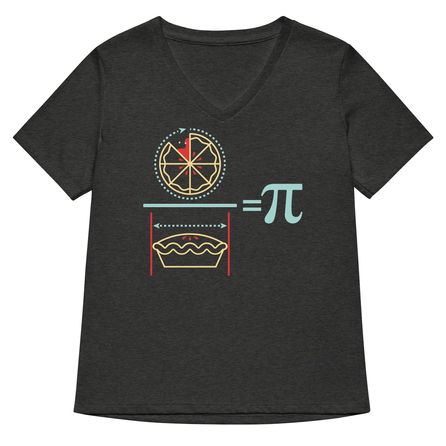 Pi Equation Women's V-Neck Tee