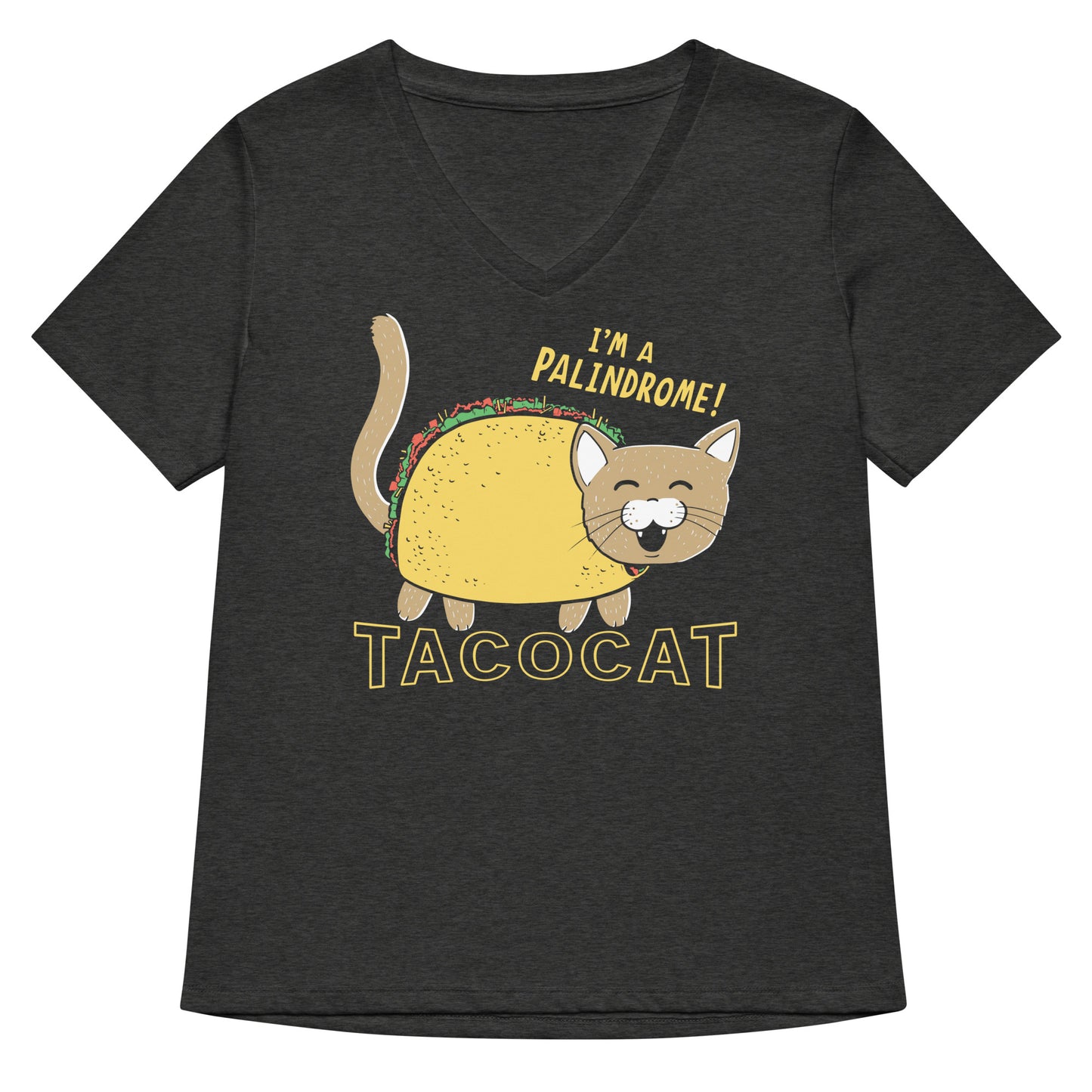 Taco Cat Women's V-Neck Tee