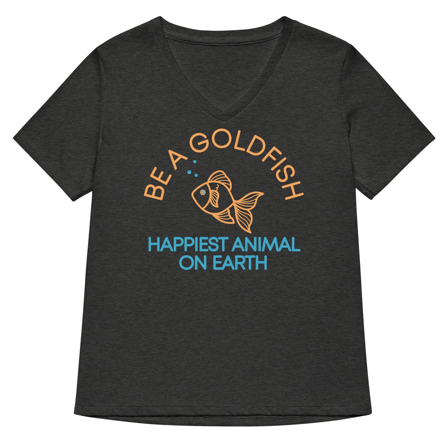 Be A Goldfish Women's V-Neck Tee