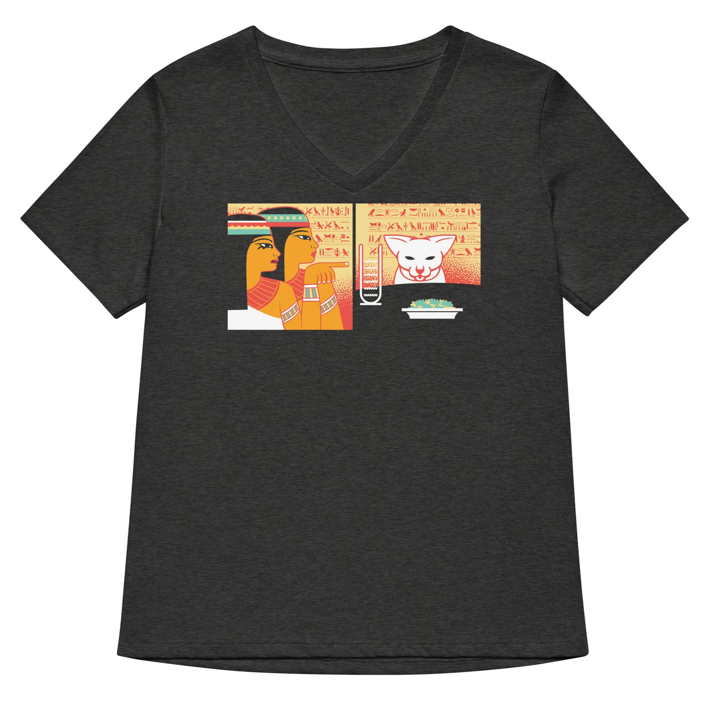 Egyptian Cat Women's V-Neck Tee