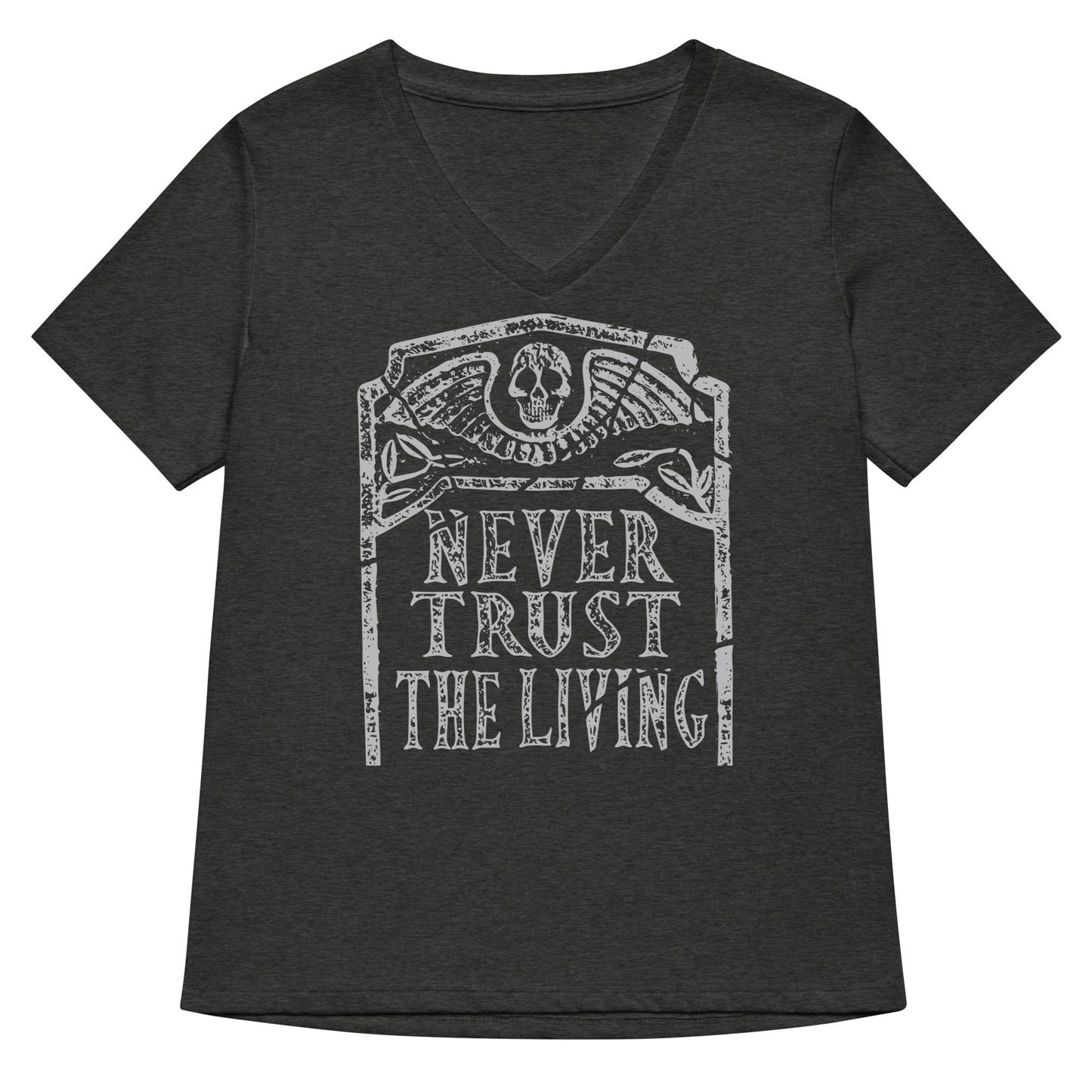 Never Trust The Living Women's V-Neck Tee