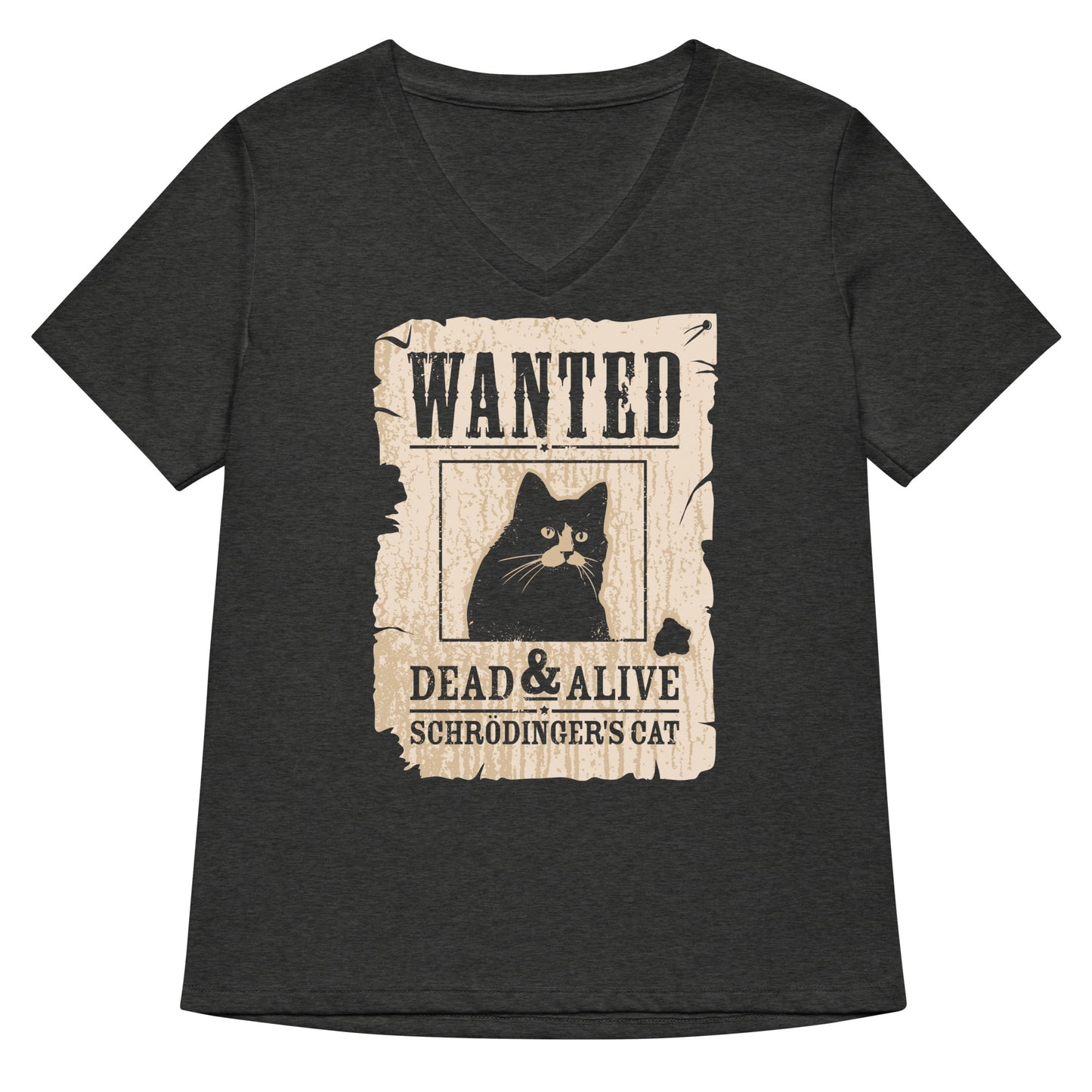 Wanted Dead And Alive Women's V-Neck Tee