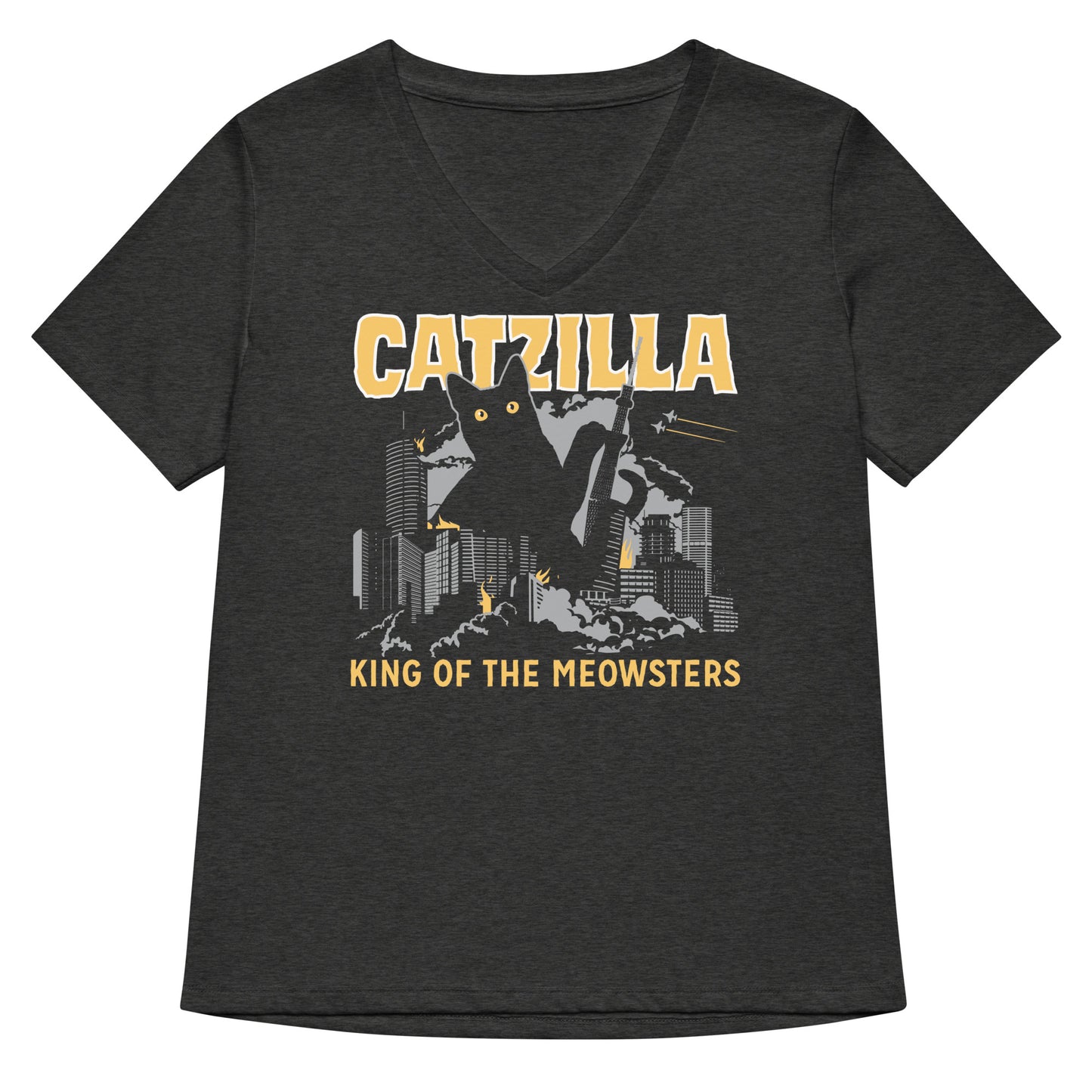 Catzilla Women's V-Neck Tee