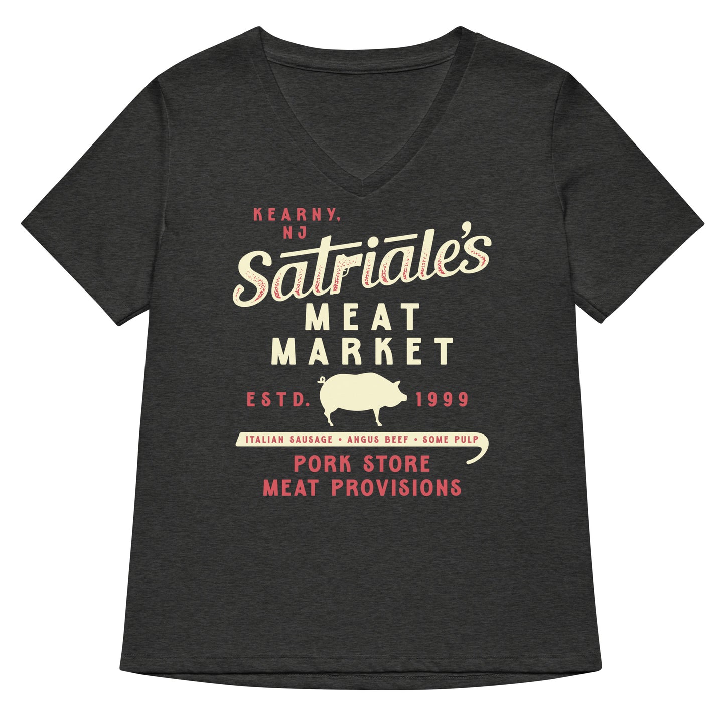 Satriale's Meat Market Women's V-Neck Tee