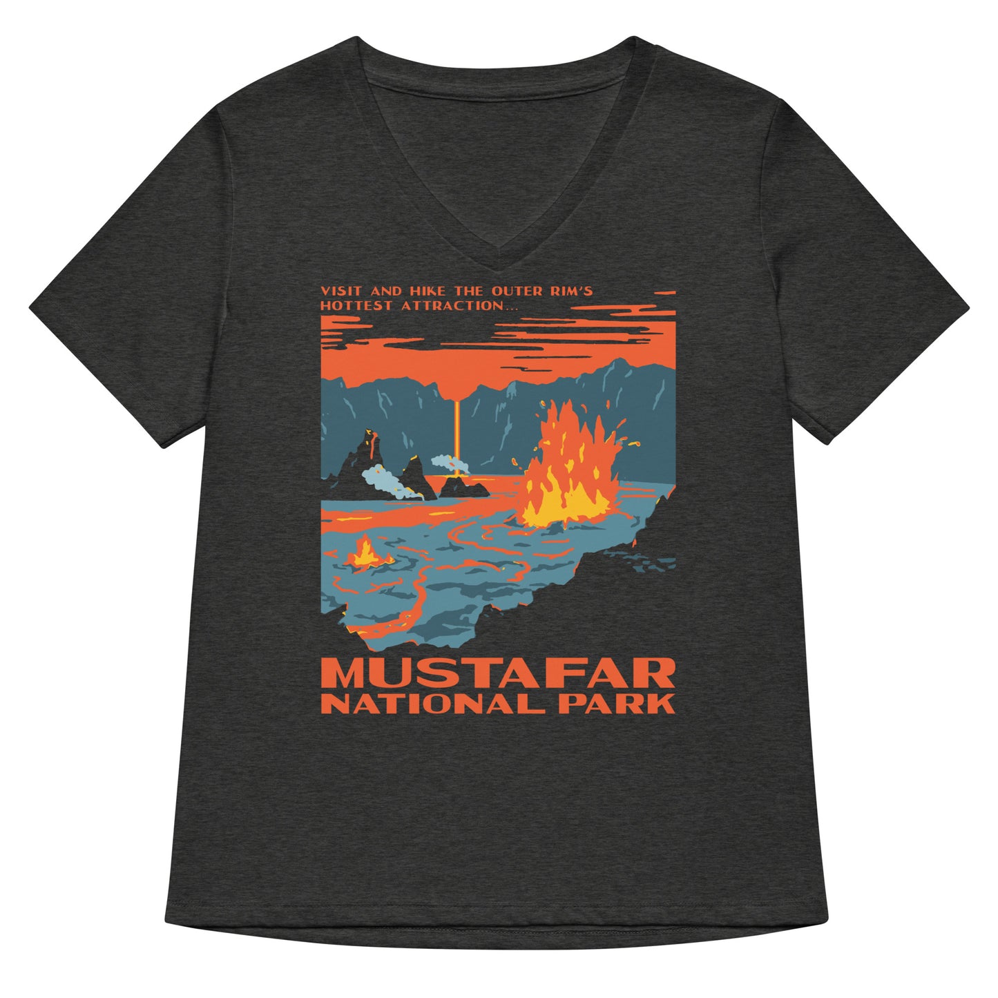 Mustafar National Park Women's V-Neck Tee