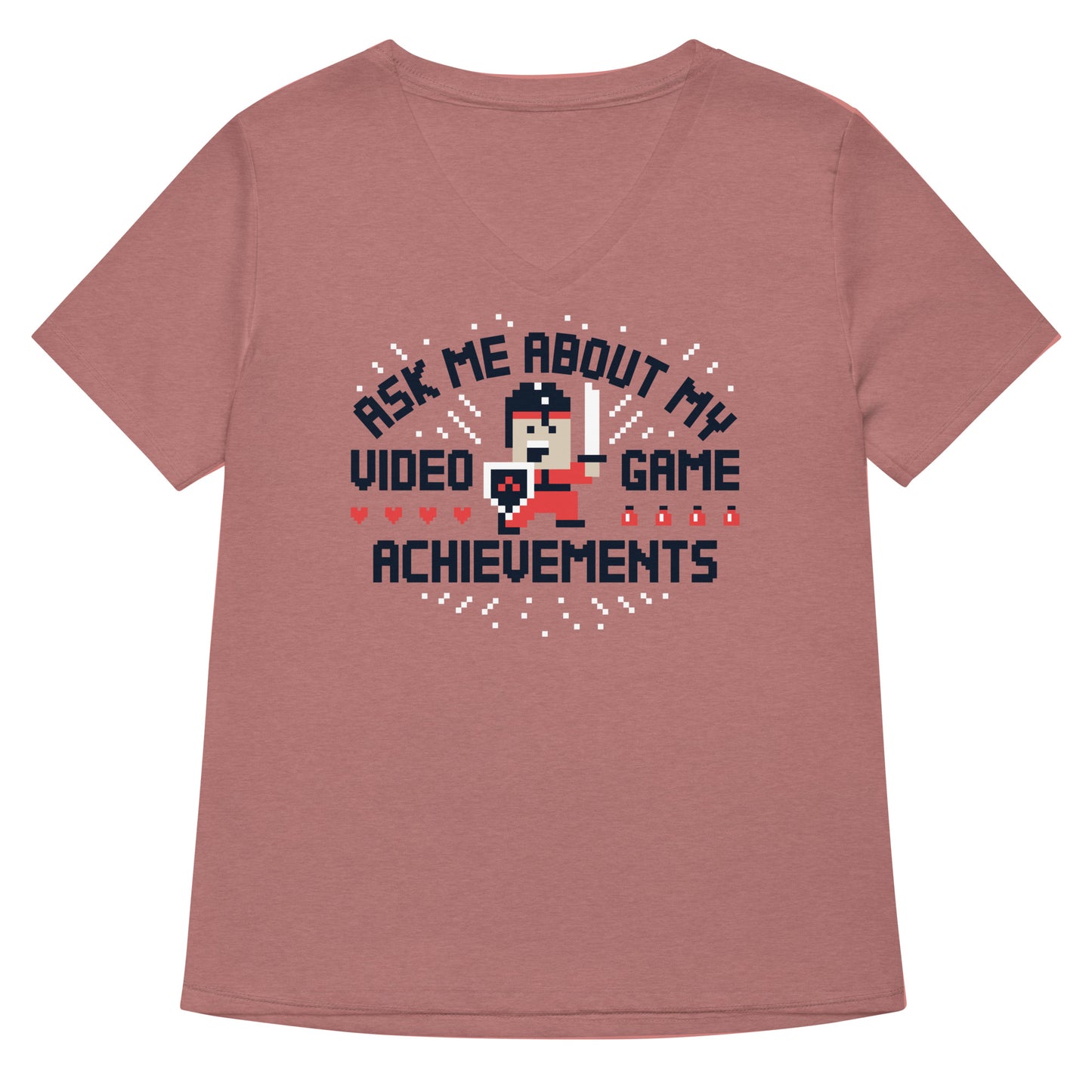 Ask Me About My Video Game Achievements Women's V-Neck Tee