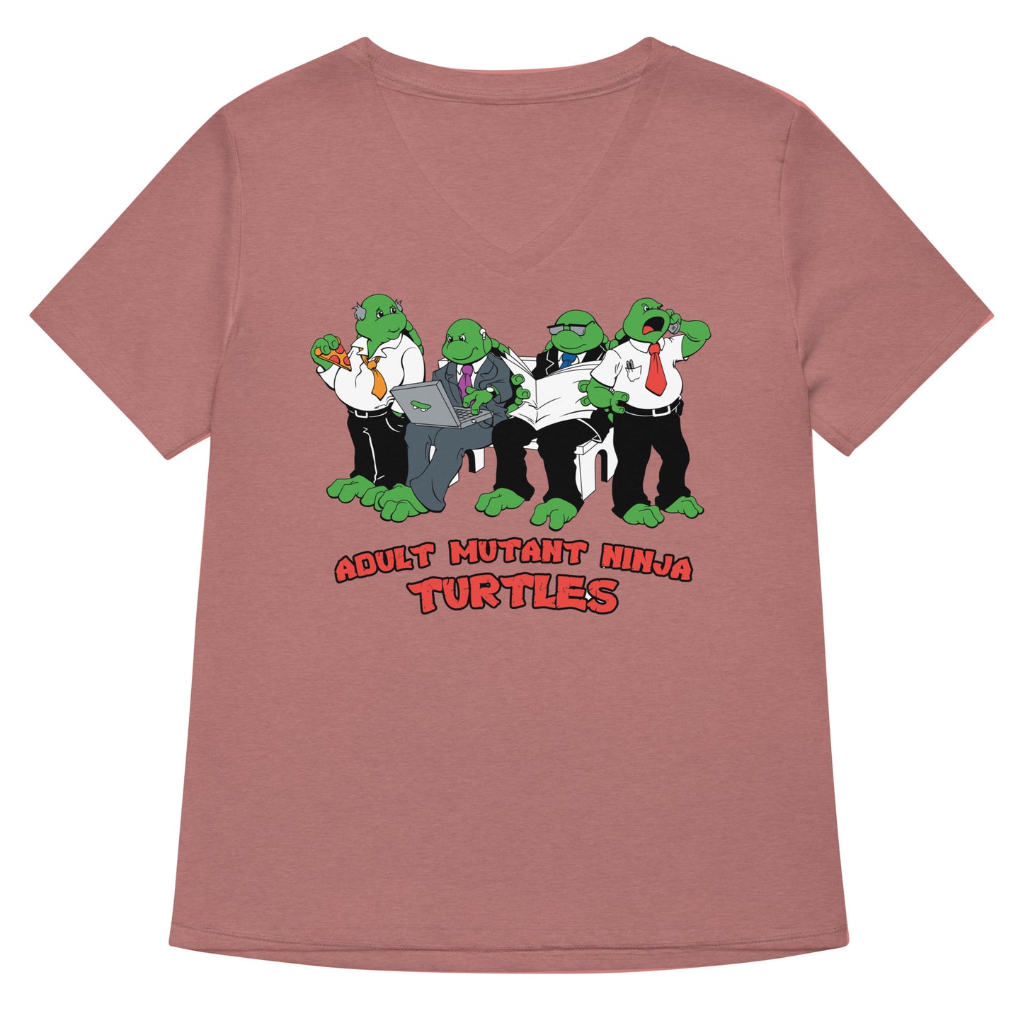 Adult Mutant Ninja Turtles Women's V-Neck Tee
