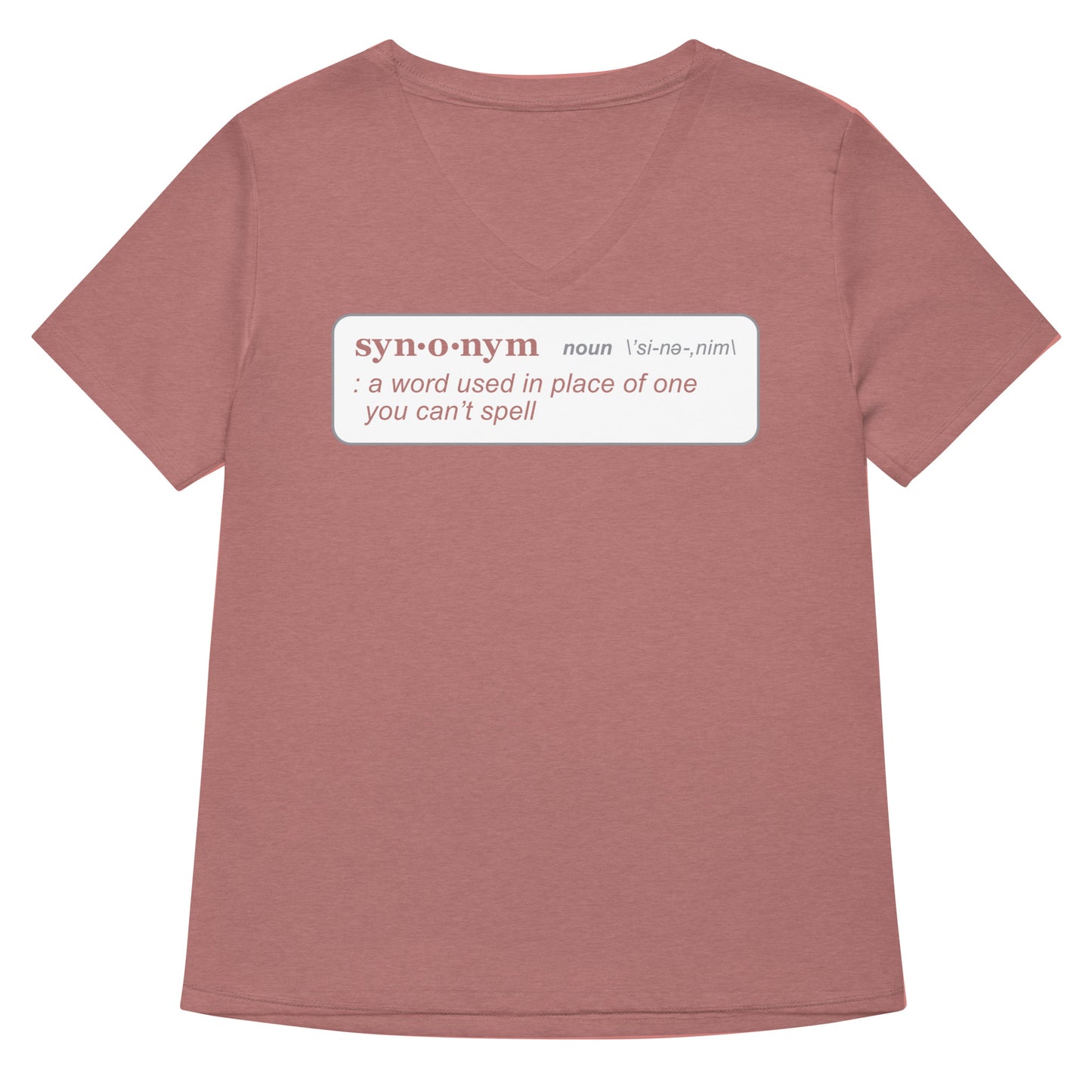 Synonym Definition Women's V-Neck Tee