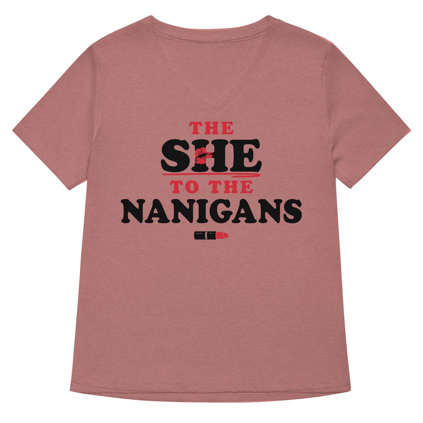 The She To The Nanigans Women's V-Neck Tee