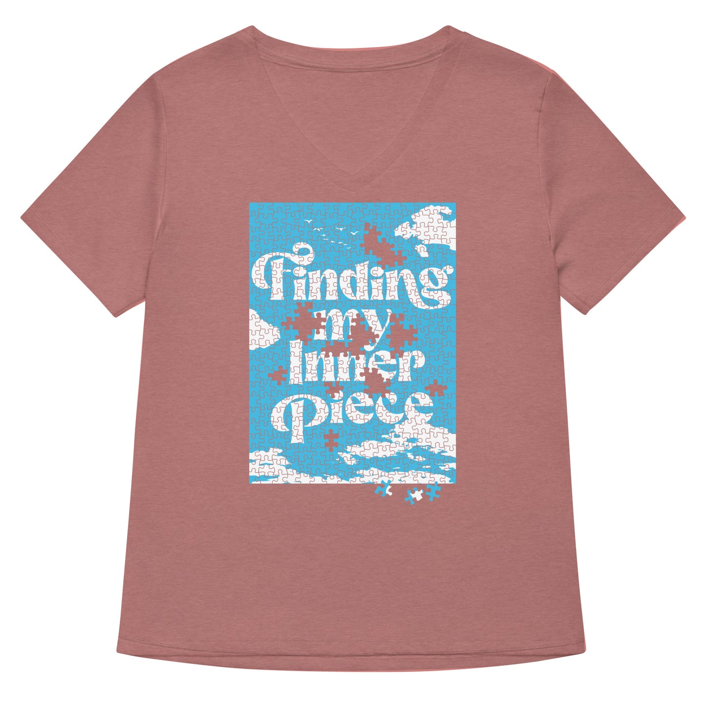Finding My Inner Piece Women's V-Neck Tee