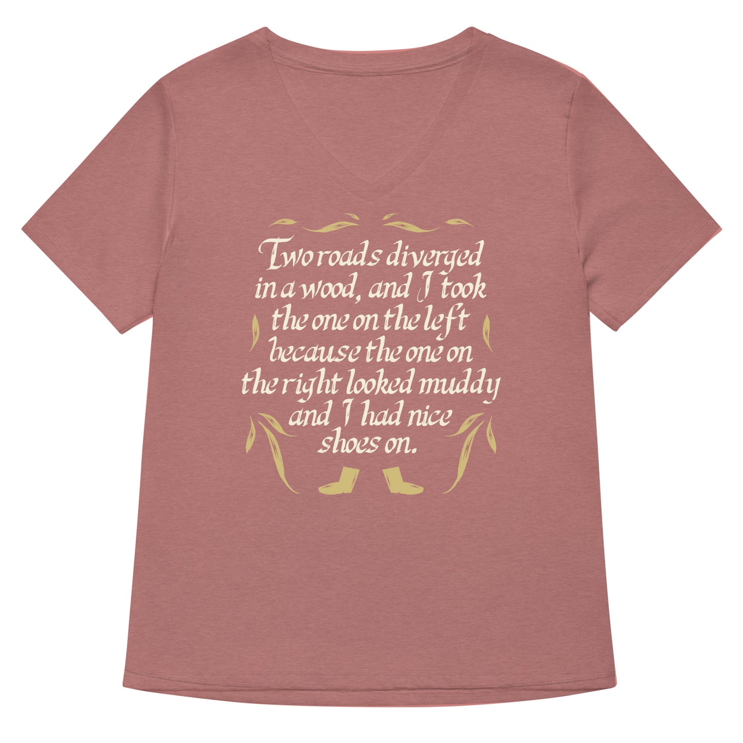 Two Roads Diverged Women's V-Neck Tee