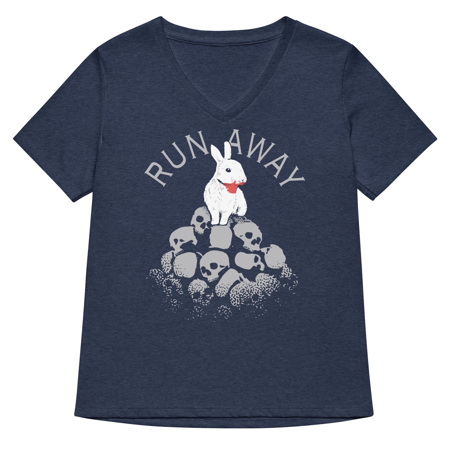 Run Away Women's V-Neck Tee