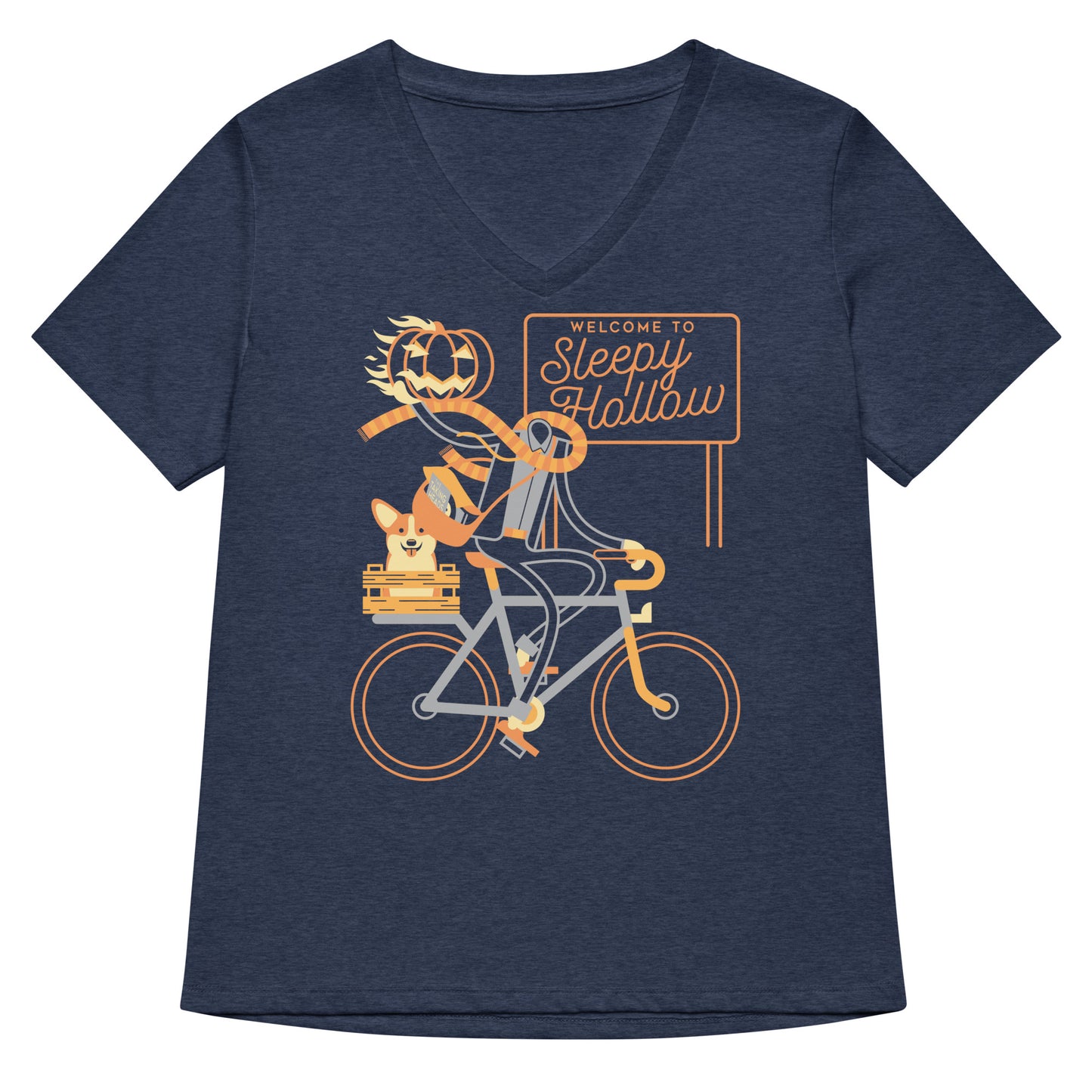 Welcome To Sleepy Hollow Women's V-Neck Tee