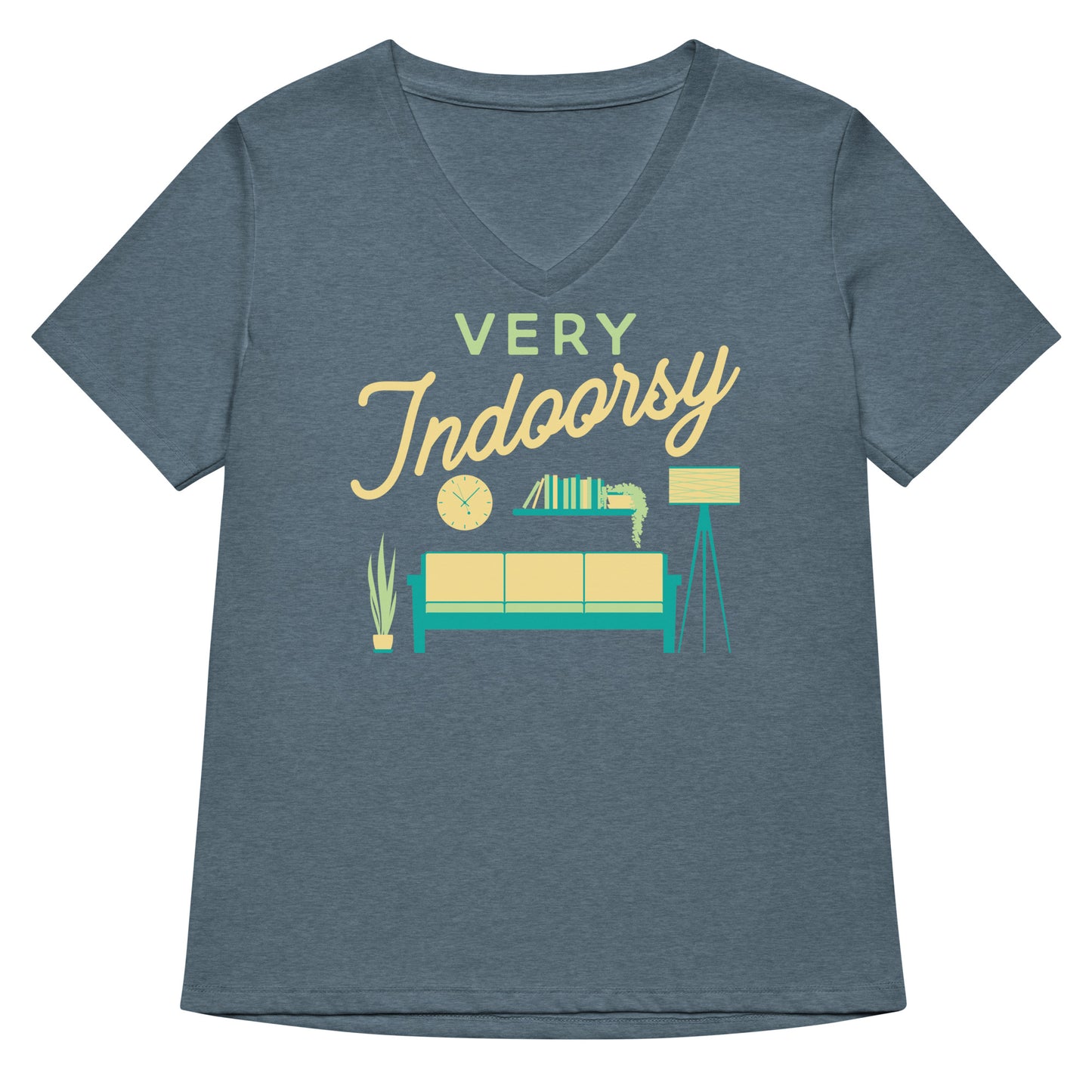 Very Indoorsy Women's V-Neck Tee