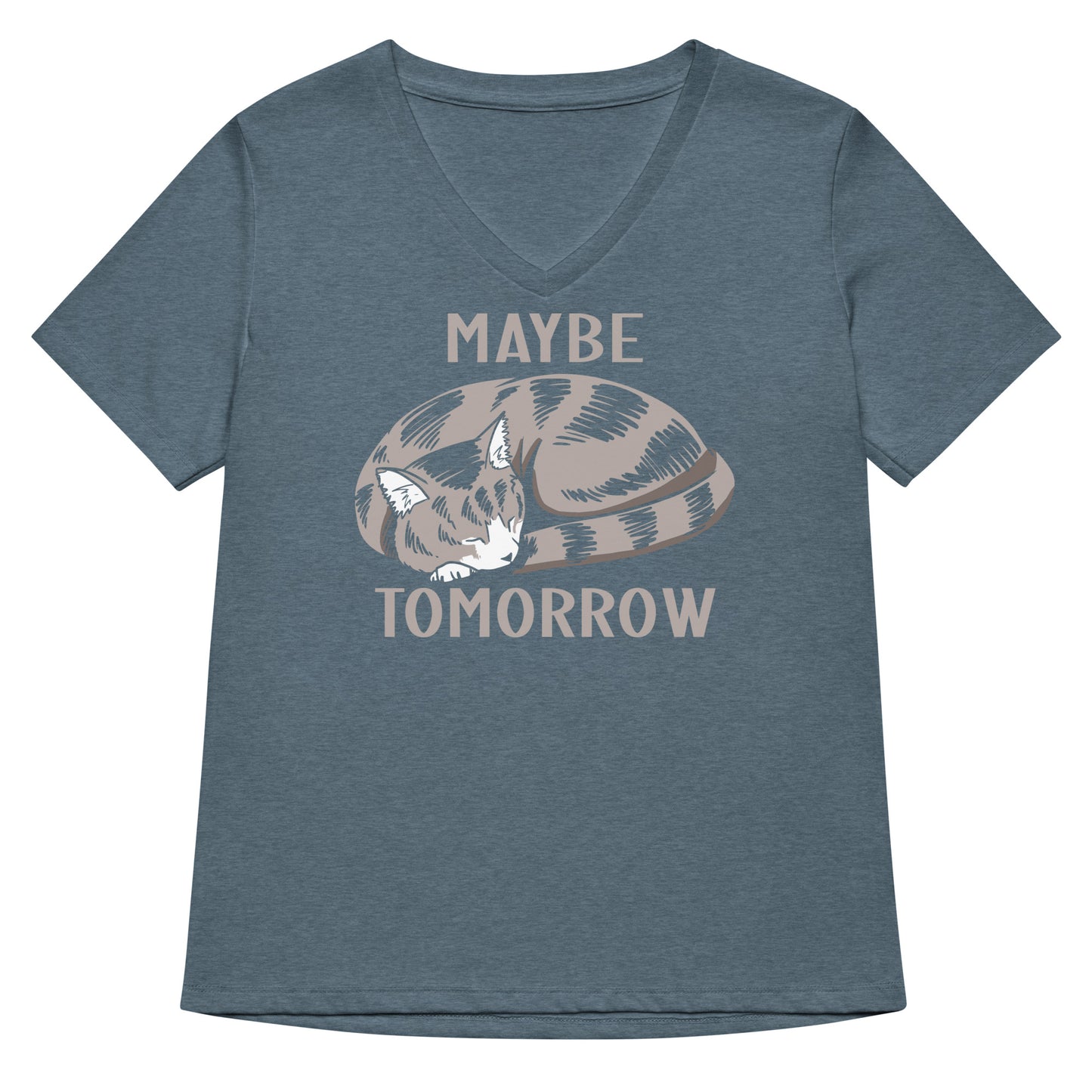 Maybe Tomorrow Women's V-Neck Tee