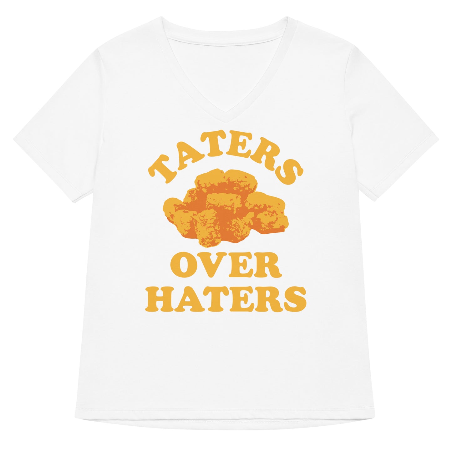 Taters Over Haters Women's V-Neck Tee