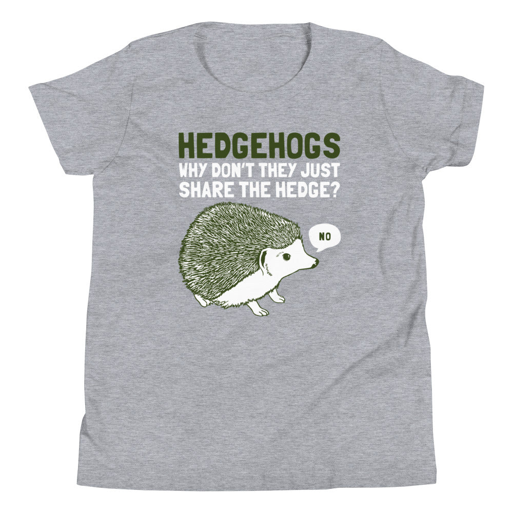 Hedgehogs Can't Share Kid's Youth Tee