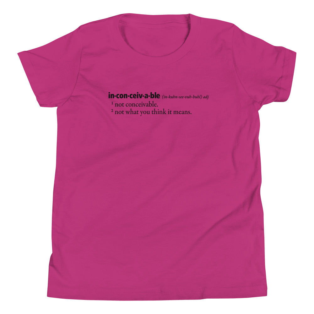 Inconceivable Definition Kid's Youth Tee