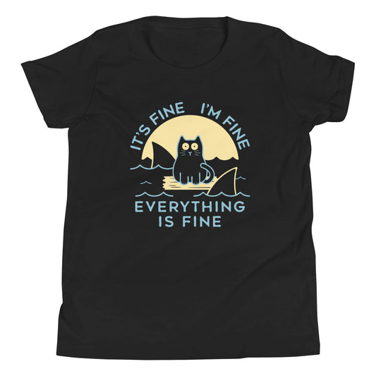 It's Fine I'm Fine Everything Is Fine Kid's Youth Tee