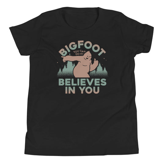Bigfoot Believes In You Kid's Youth Tee