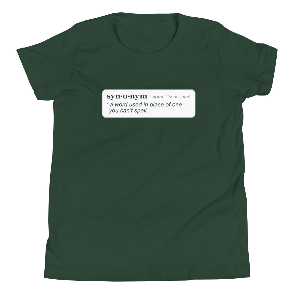 Synonym Definition Kid's Youth Tee
