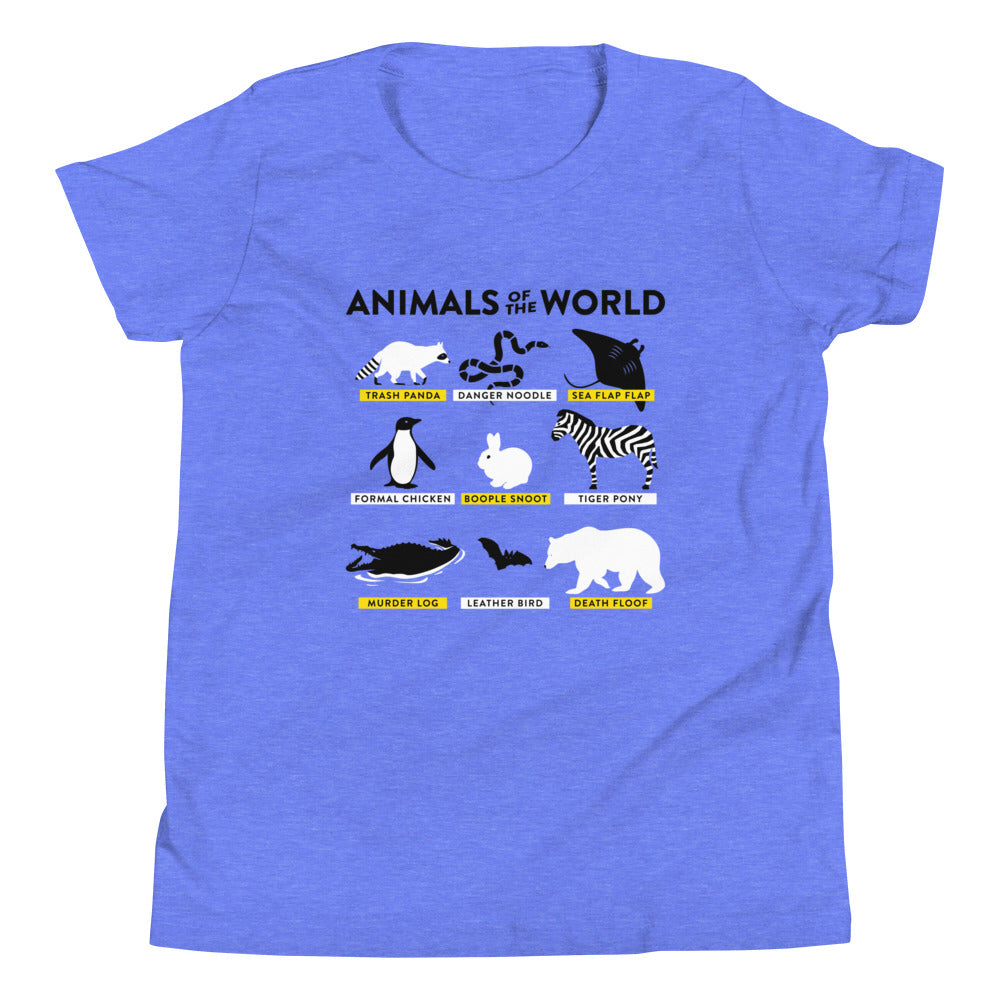 Animals Of The World Kid's Youth Tee