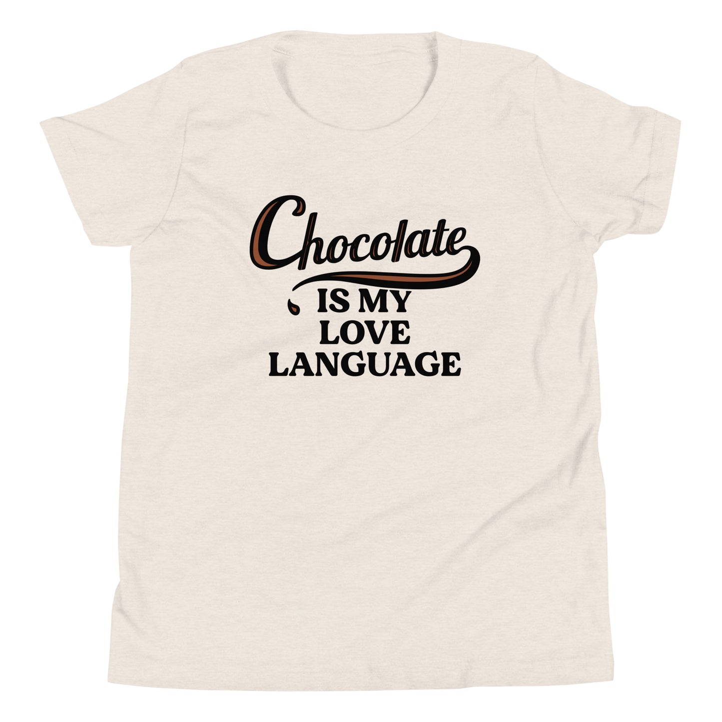 Chocolate Is My Love Language Kid's Youth Tee