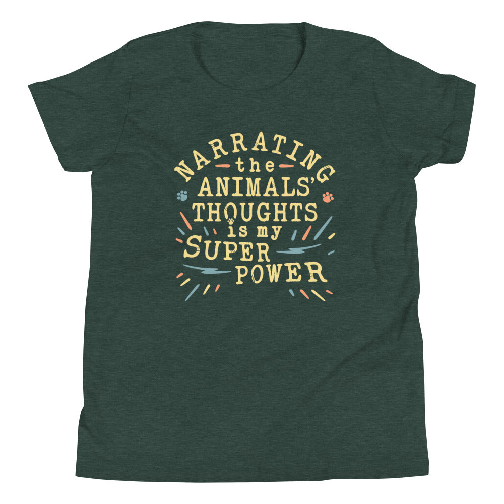 Narrating The Animals Thoughts Kid's Youth Tee