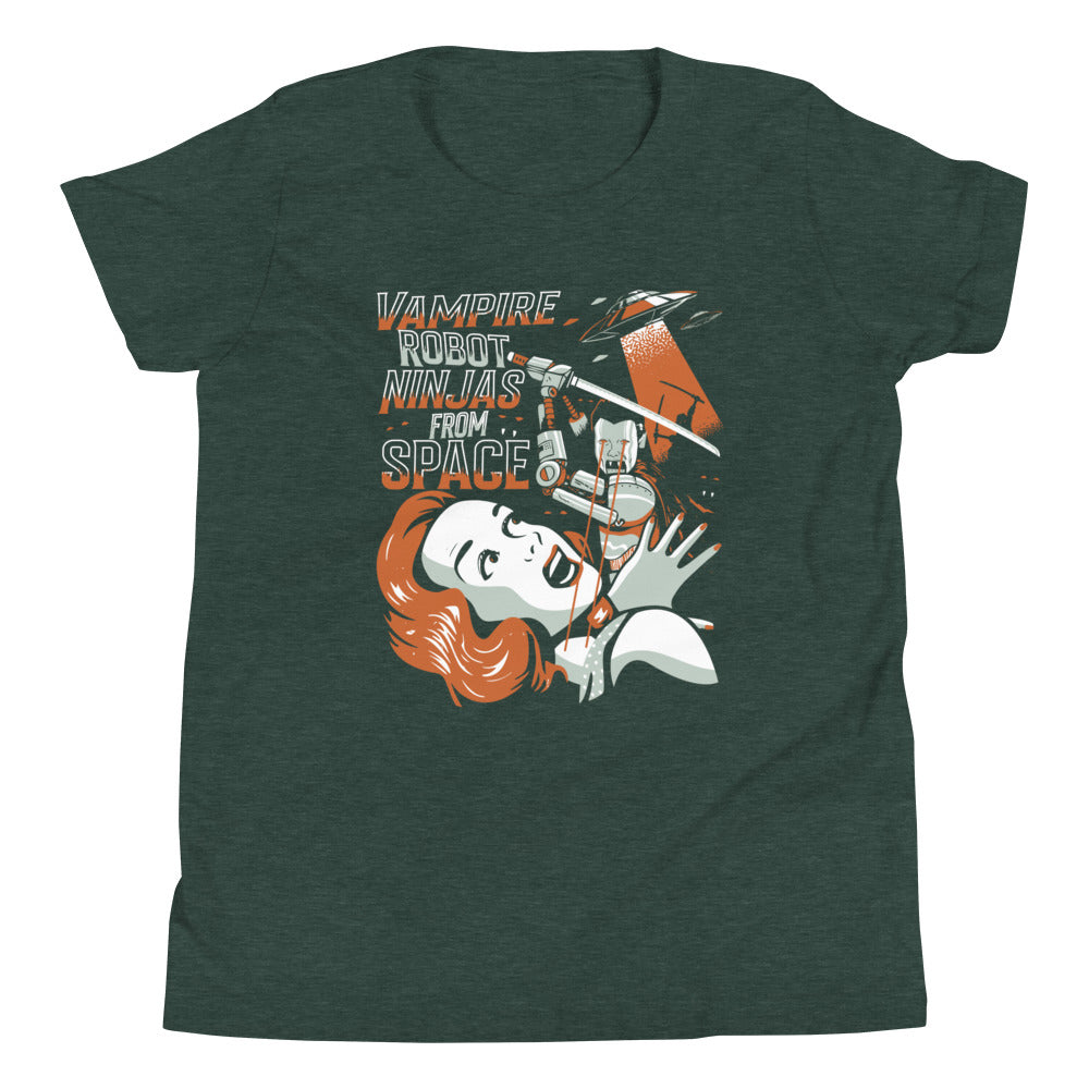Vampire Robot Ninja From Space Kid's Youth Tee