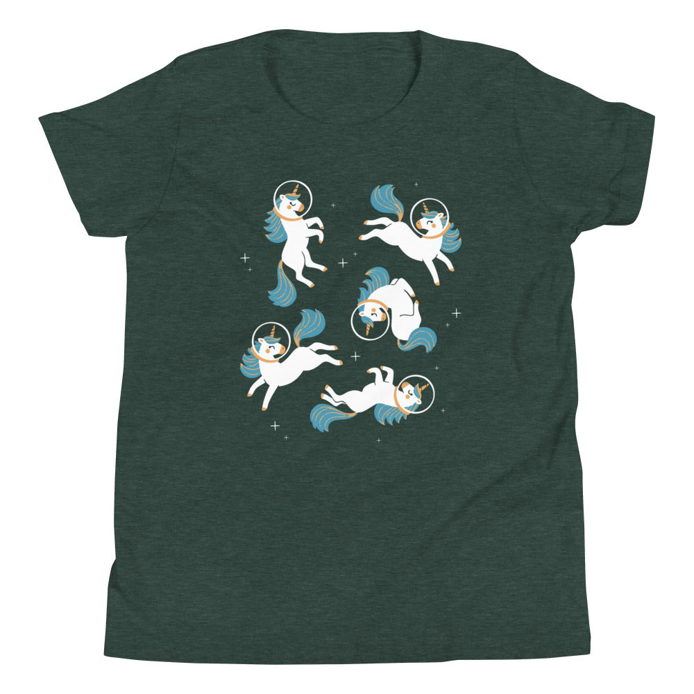 Unicorns In Space Kid's Youth Tee