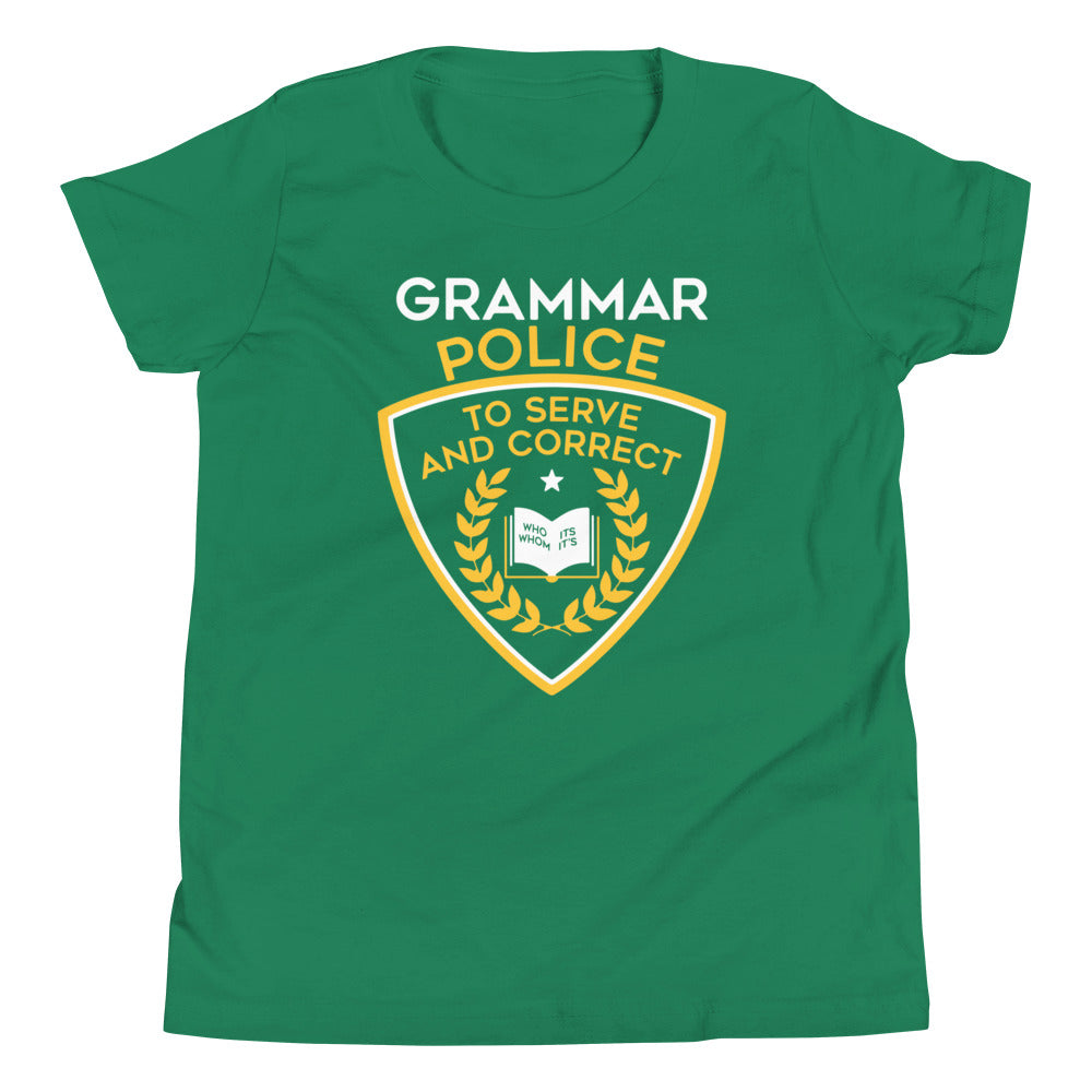 Grammar Police Kid's Youth Tee