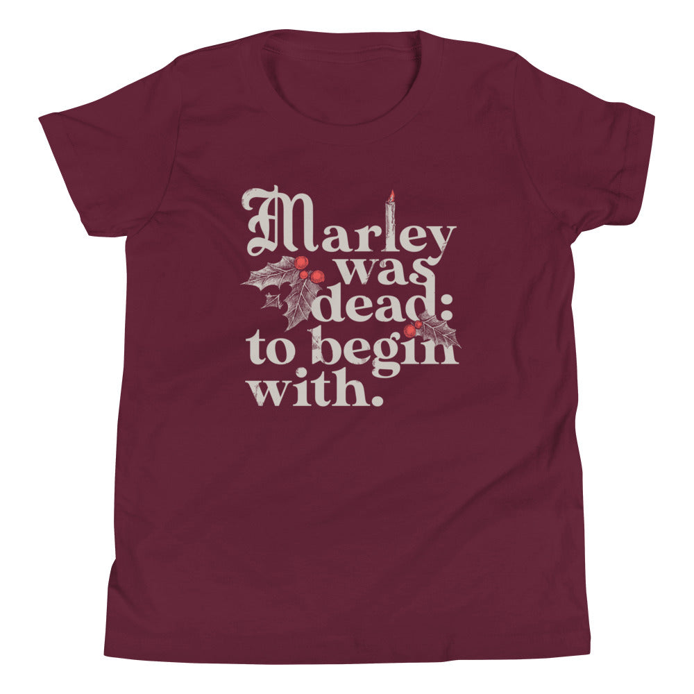 Marley Was Dead: To Begin With Kid's Youth Tee