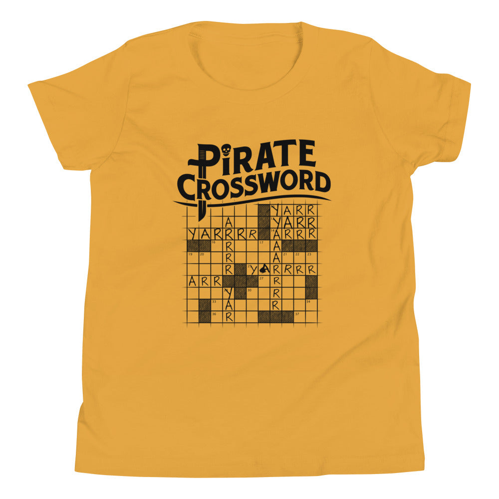 Pirate Crossword Kid's Youth Tee