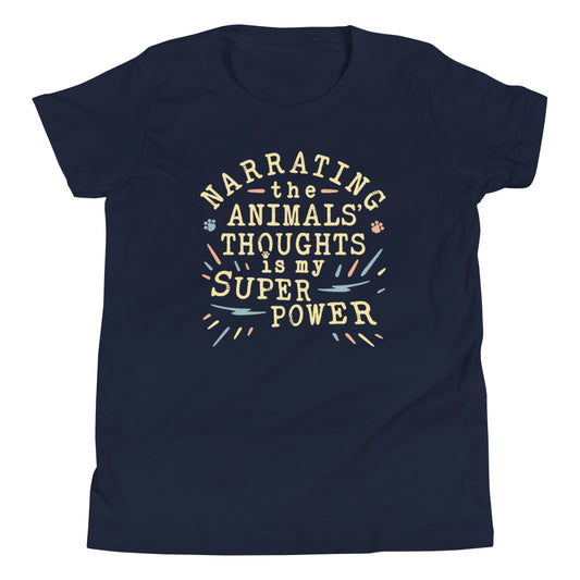 Narrating The Animals Thoughts Kid's Youth Tee