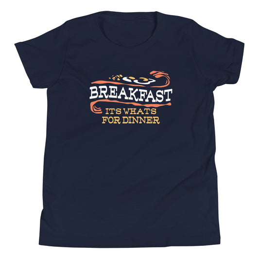 Breakfast, It's What's For Dinner Kid's Youth Tee