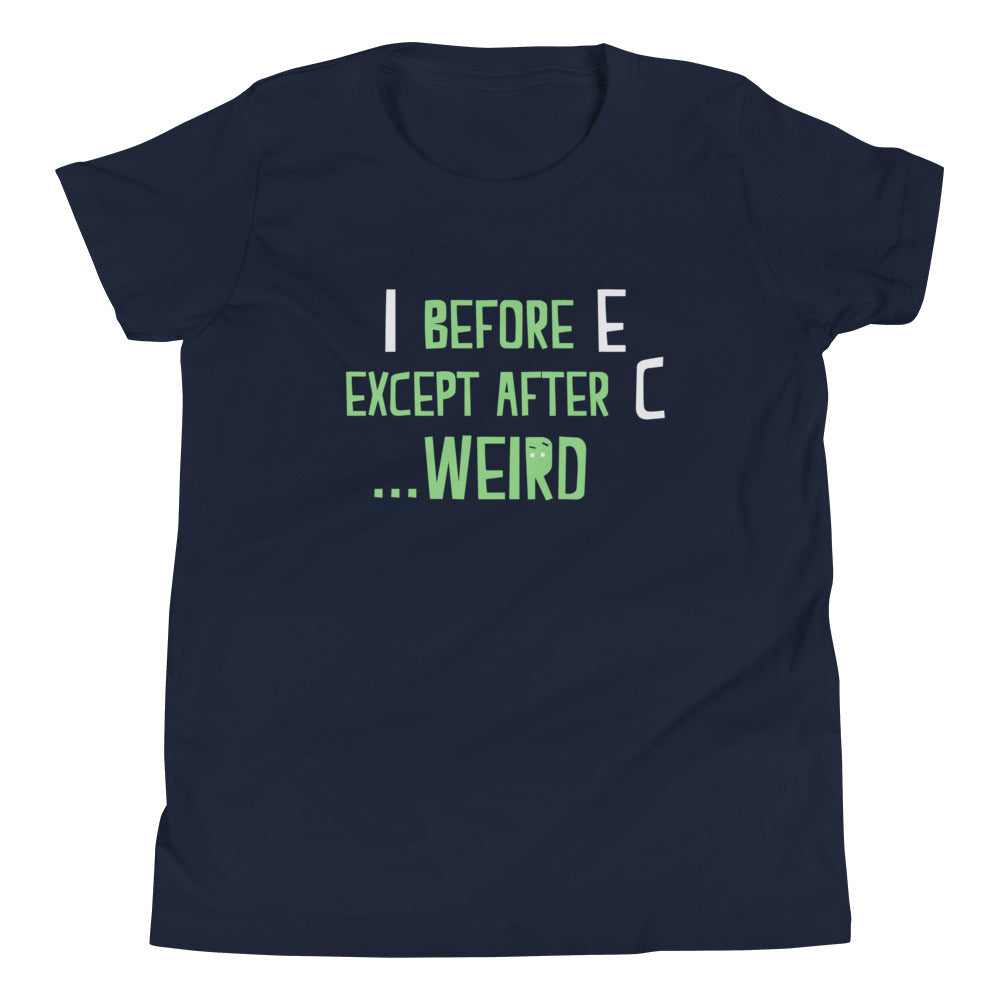 I Before E Except After C Kid's Youth Tee