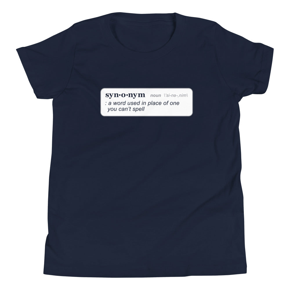 Synonym Definition Kid's Youth Tee