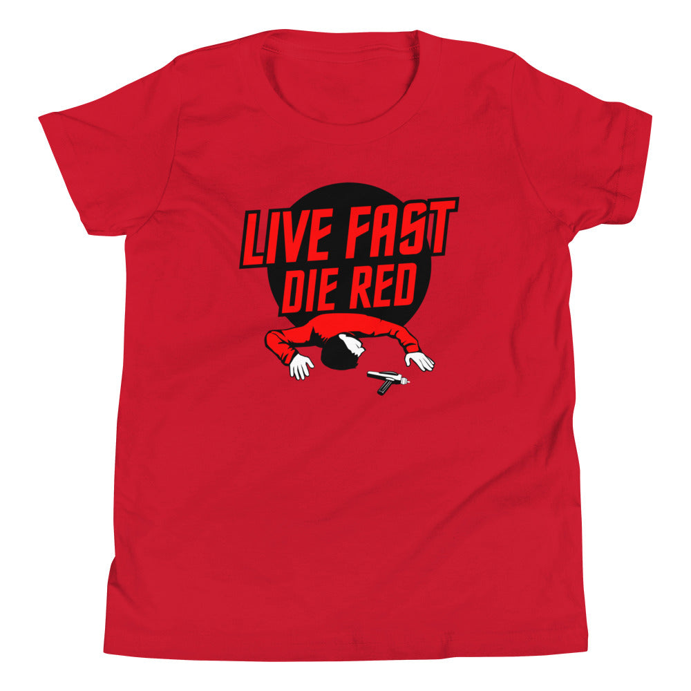 Live Fast Die Red Kid's Youth Tee