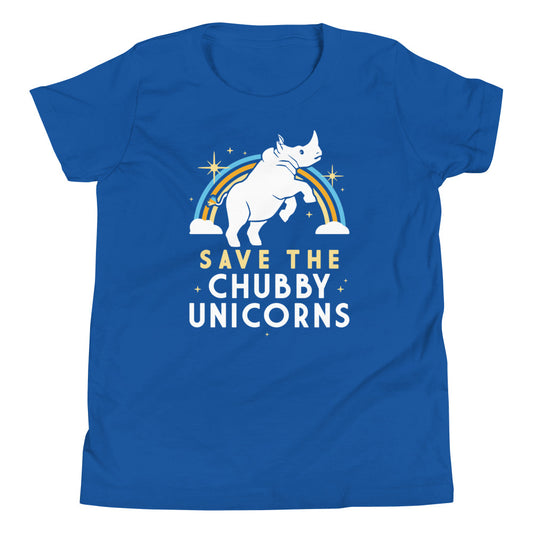 Save The Chubby Unicorns Kid's Youth Tee