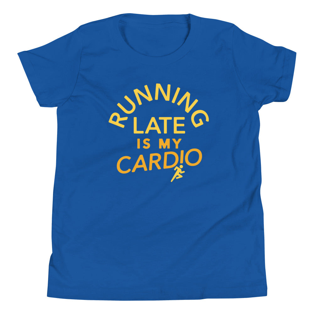 Running Late Is My Cardio Kid's Youth Tee