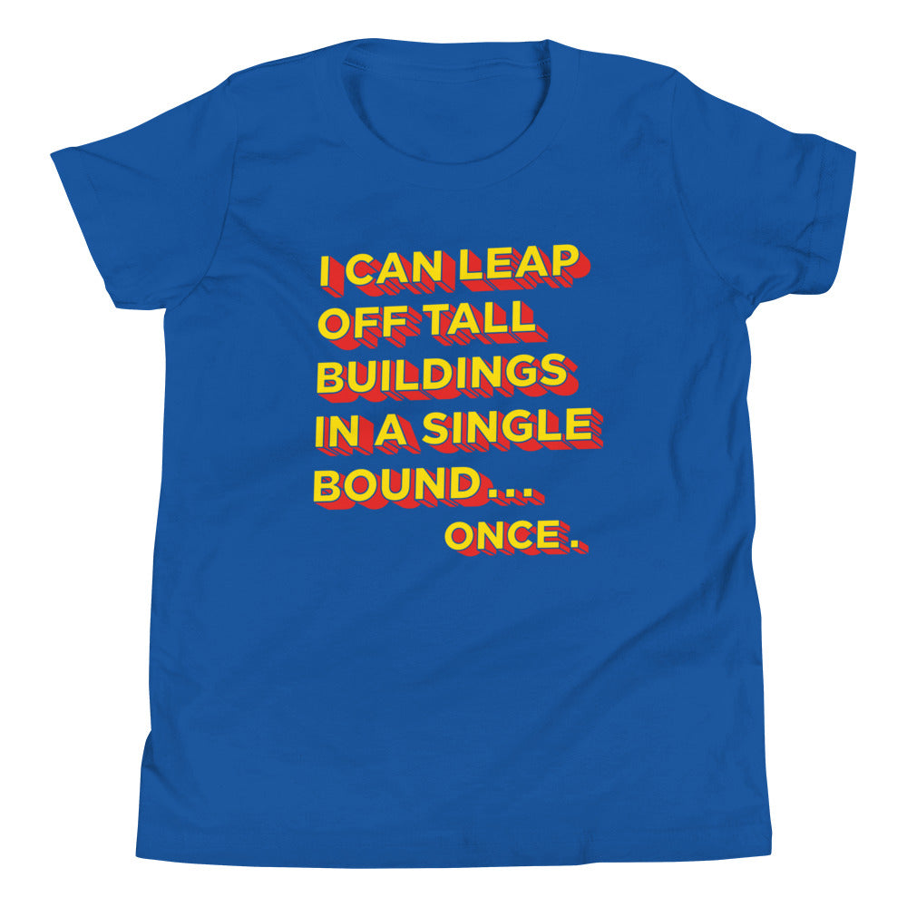Tall Buildings In A Single Bound Kid's Youth Tee