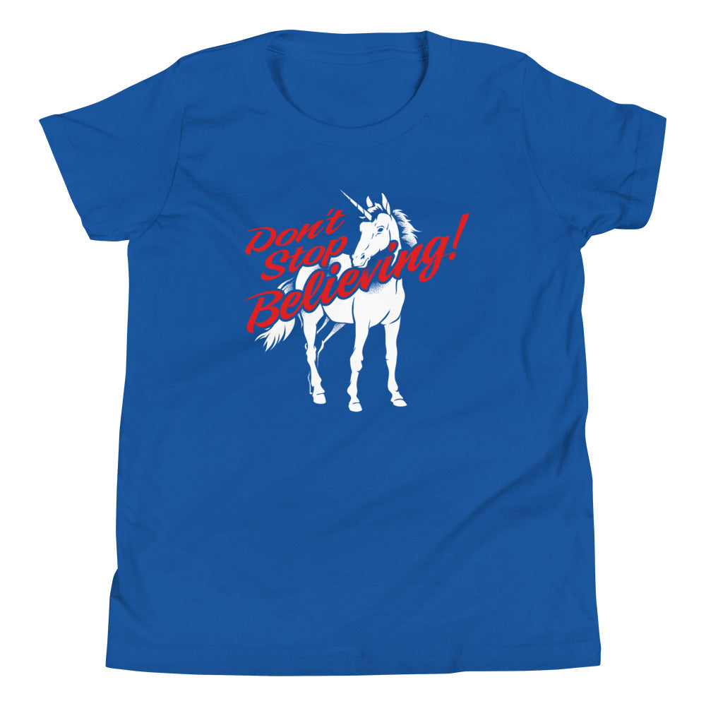 Don't Stop Believing Unicorn Kid's Youth Tee