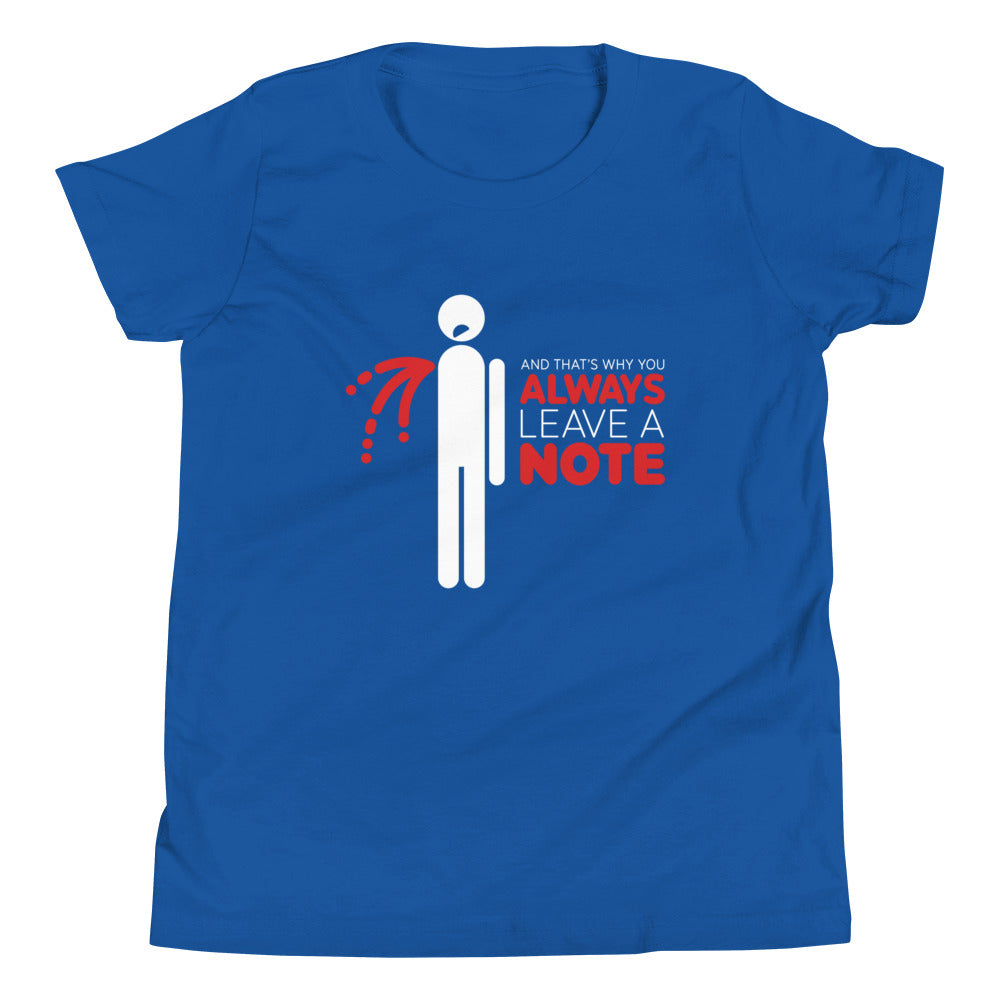 Always Leave A Note Kid's Youth Tee