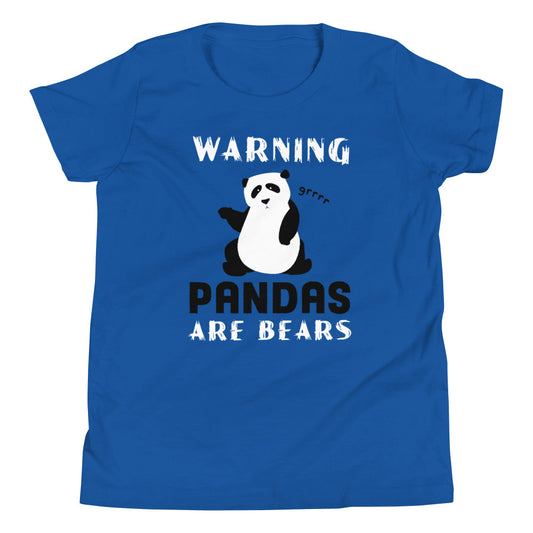 Warning, Pandas Are Bears Kid's Youth Tee
